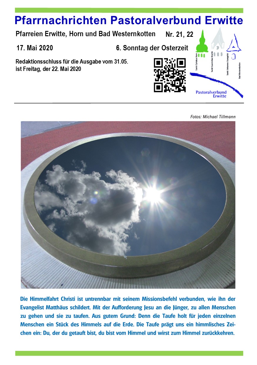 Pfarrnachrichten Nr. 20/21-2020