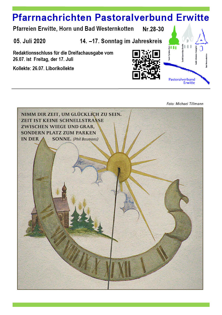 Pfarrnachrichten Nr. 28 – 30-2020