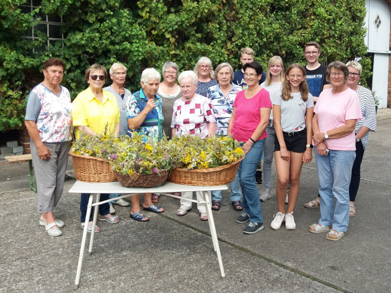 Krautbundbinden bei Hilles