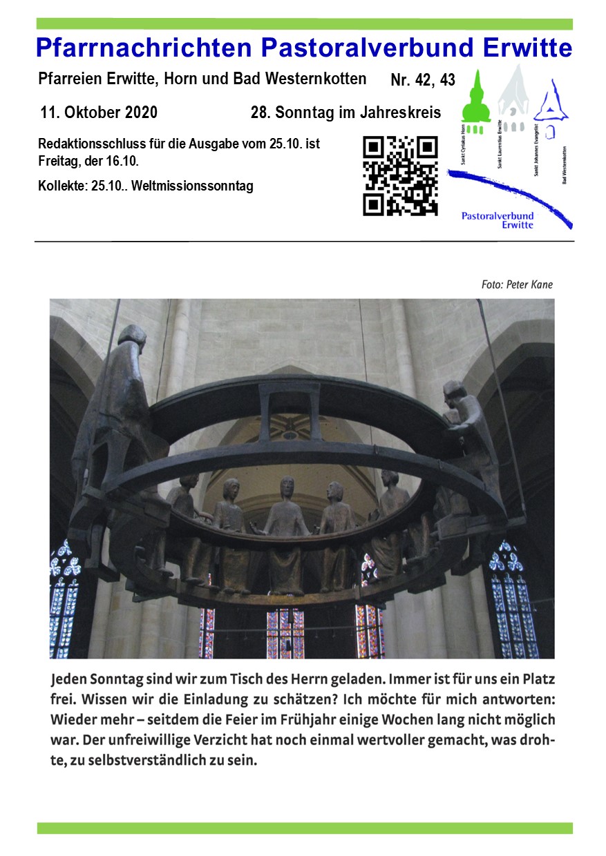 Pfarrnachrichten Nr. 42-43 – 2020