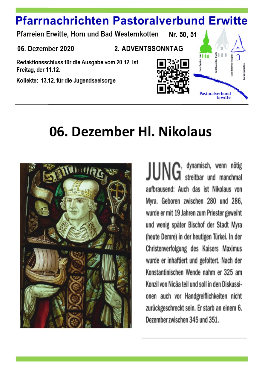 Pfarrnachrichten Nr. 50-51 – 2020