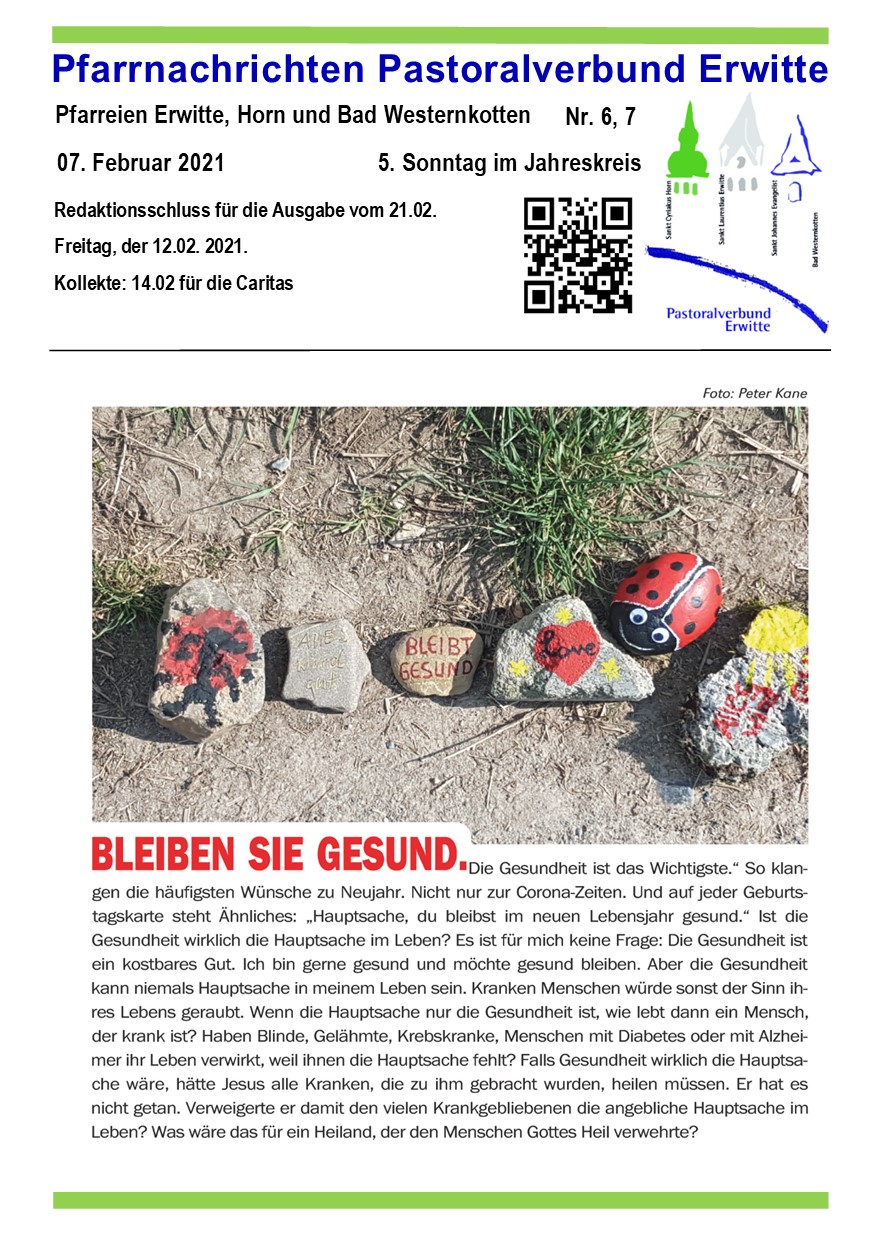 Pfarrnachrichten Nr. 6-7 – 2021