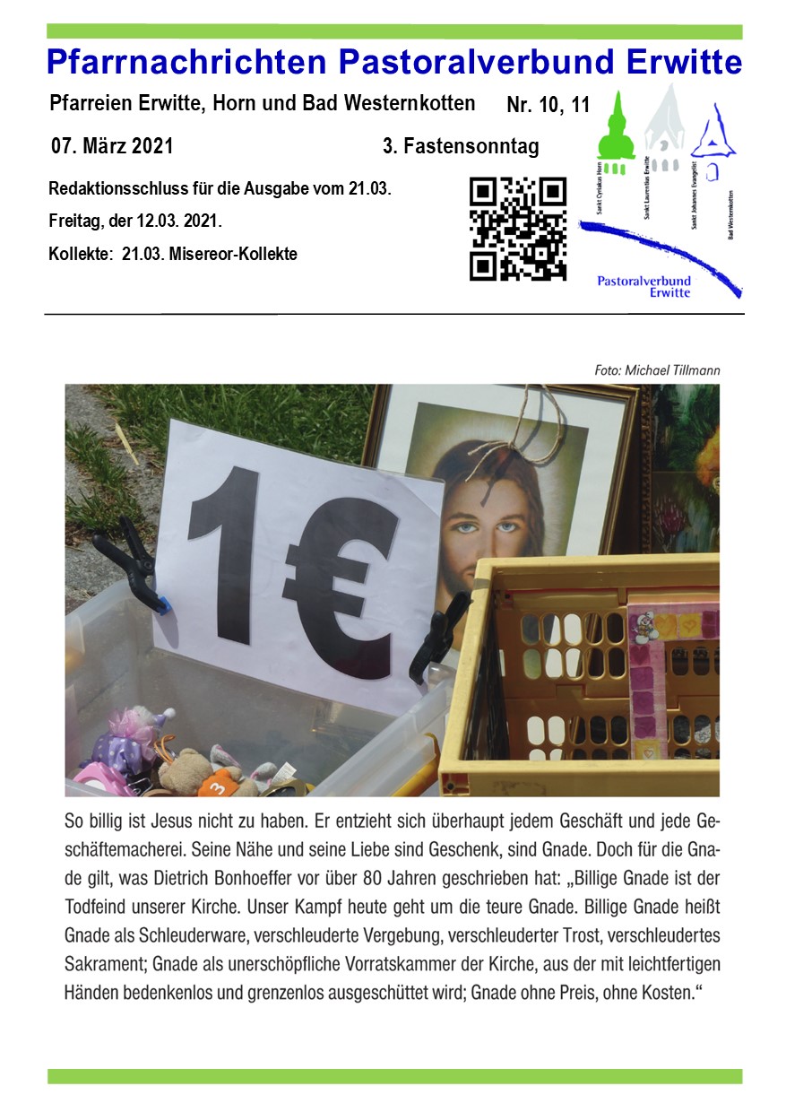 Pfarrnachrichten Nr. 10-11 – 2021