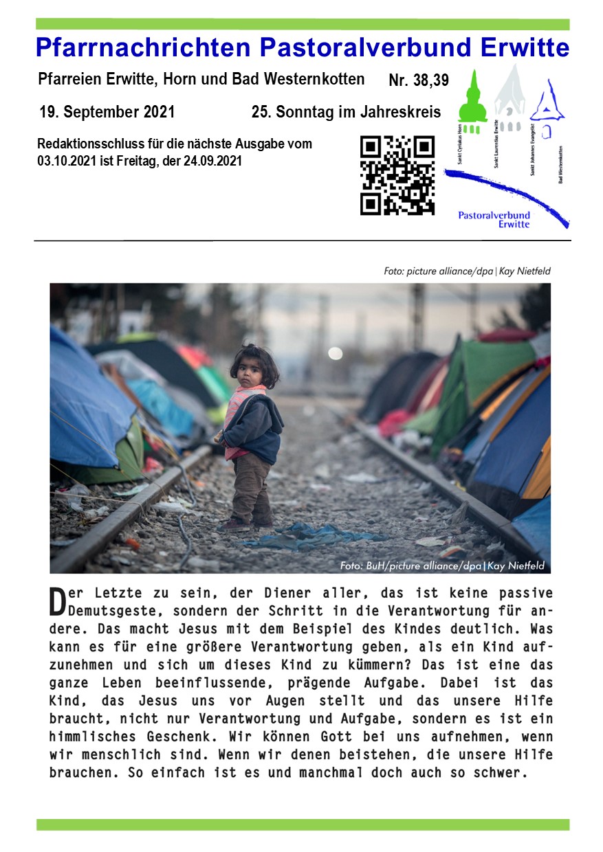 Pfarrnachrichten Nr. 38-39 – 2021