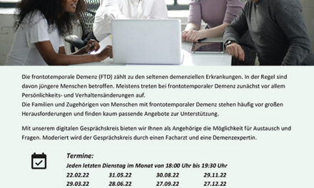Digitaler Gesprächskreis Frontotemporale Demenz