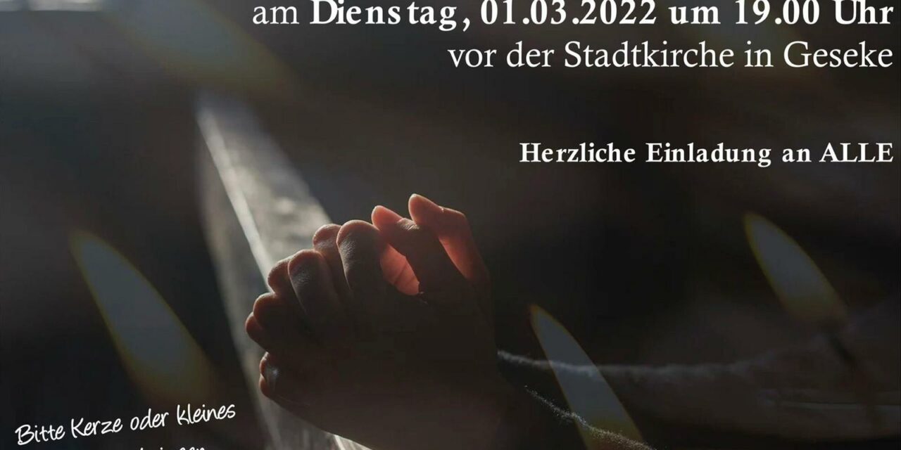 Ökumenisches Friedensgebet in Geseke
