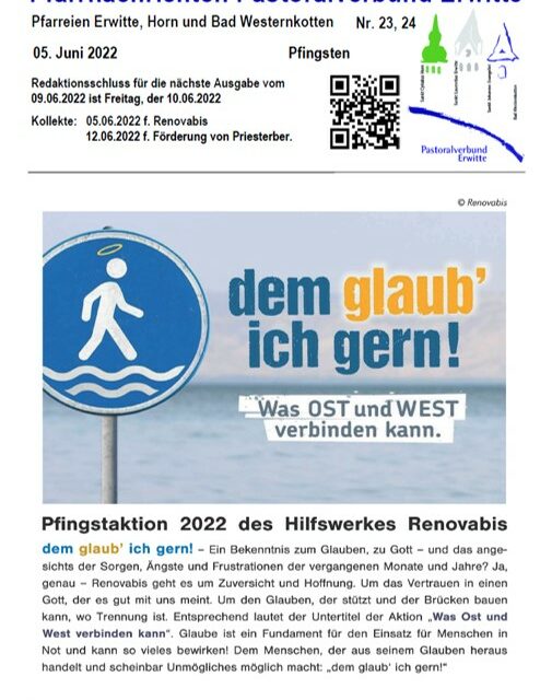 Pfarrnachrichten Nr. 23-24 – 2022