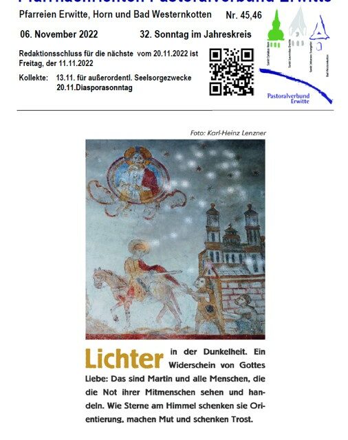 Pfarrnachrichten Nr. 45-46 – 2022