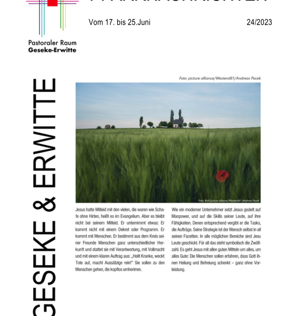 Pfarrnachrichten Nr. 24 – 2023
