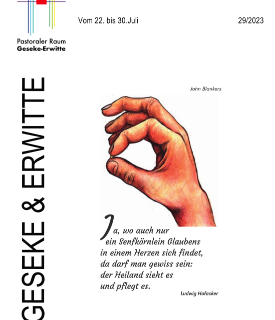 Pfarrnachrichten Nr. 29 – 2023