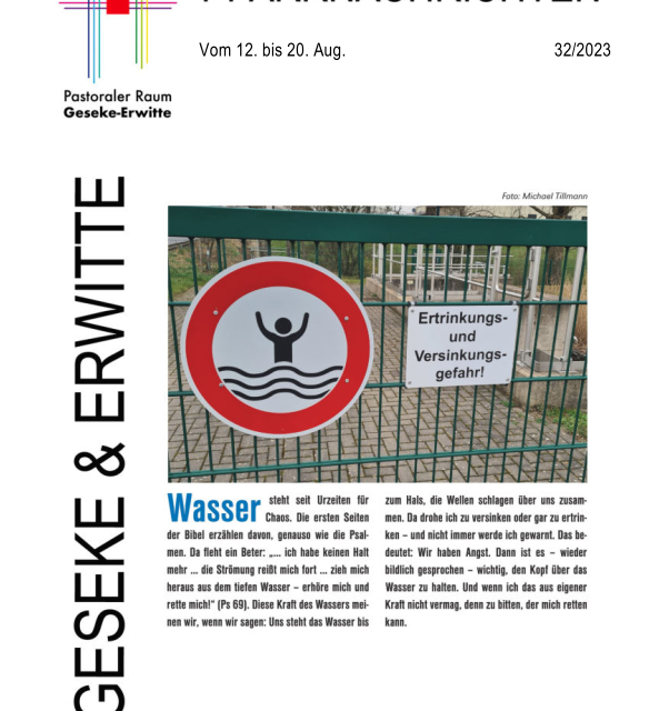 Pfarrnachrichten Nr. 32 – 2023