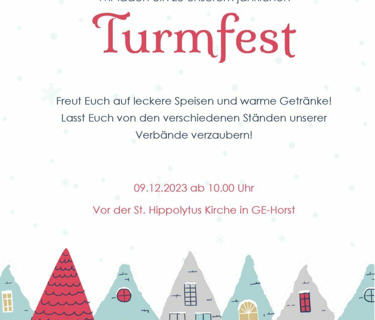 Turmfest vor der St. Hippolytus Kirche
