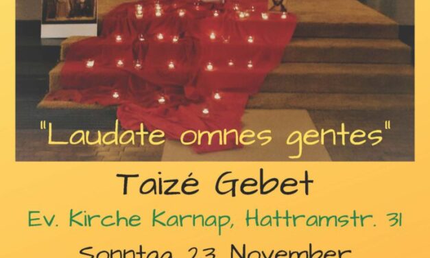 Taizégebet 23.11.2025 Essen Karnap, Hattramstr.