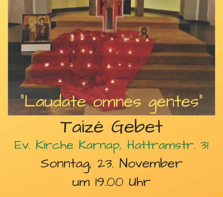 Taizégebet 23.11.2025 Essen Karnap, Hattramstr.