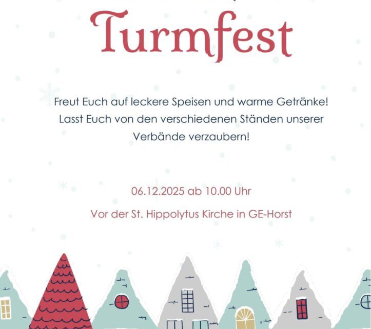 Turmfest vor der St. Hippolytus Kirche am 06.12.25 ab 10:00 Uhr