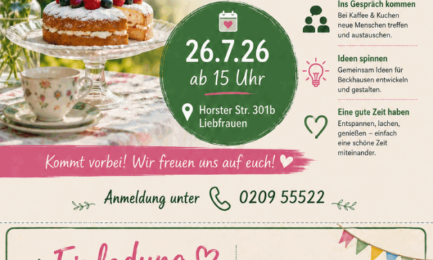 Kuchengarten 26.7.26, ab 15:00 Uhr – Liebfrauen, Horster Str. 301b – BITTE ANMELDEN unter 0209 555 22