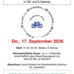 Fahrradtour am Donnerstag, 17.09.2026 zu den Spielorten der Manifesta